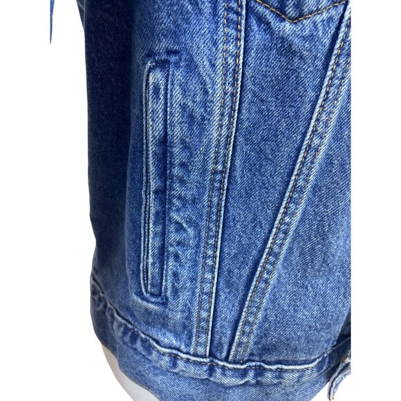 International Denim Vintage Mickeys Toontown Disneyland Denim Jacket Unisex M - Picture 6 of 10